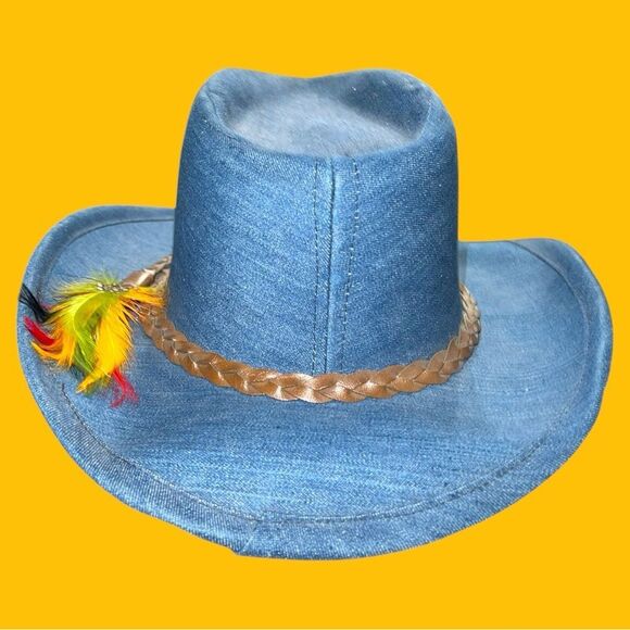 Retro throw back denim cowgirl hat! New unisex